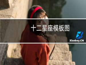 十二星座模板图