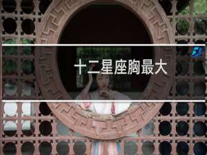 十二星座胸最大