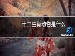 十二生肖动物是什么