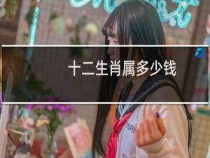 十二生肖属多少钱