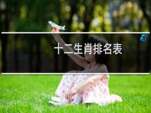 十二生肖排名表（十二生肖排名顺序）