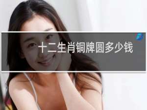 十二生肖铜牌圆多少钱