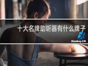 十大名牌助听器有什么牌子