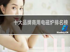 十大品牌商用电磁炉排名榜