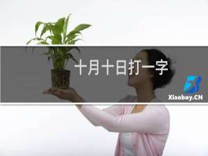 十月十日打一字