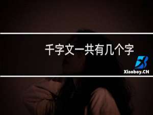 千字文一共有几个字