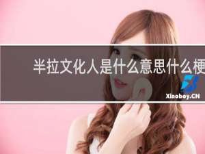 半拉文化人是什么意思什么梗