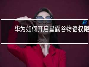 华为如何开启星露谷物语权限