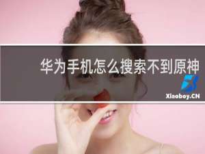 华为手机怎么搜索不到原神