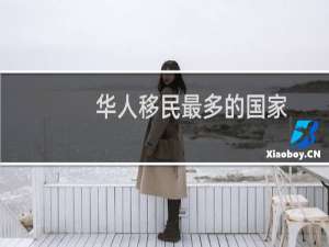 华人移民最多的国家