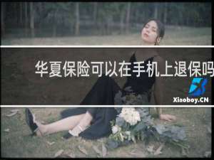 华夏保险可以在手机上退保吗