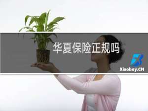 华夏保险正规吗