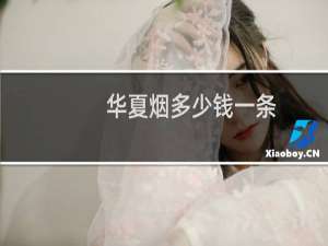 华夏烟多少钱一条