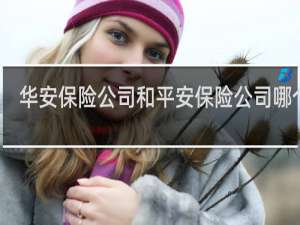 华安保险公司和平安保险公司哪个好