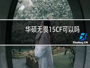 华硕无畏15CF可以吗