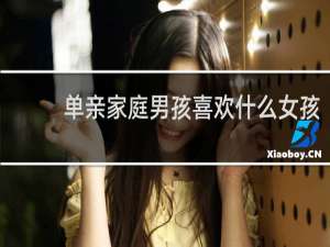 单亲家庭男孩喜欢什么女孩