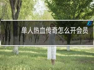 单人热血传奇怎么开会员