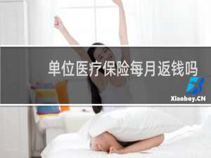 单位医疗保险每月返钱吗