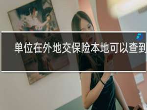 单位在外地交保险本地可以查到吗