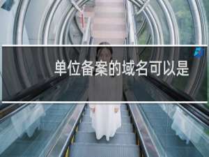 单位备案的域名可以是在单位法人名下的吗？