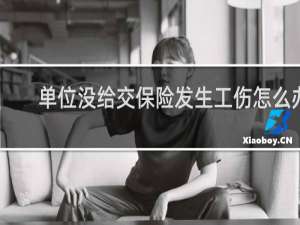 单位没给交保险发生工伤怎么办