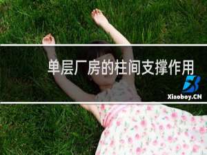 单层厂房的柱间支撑作用