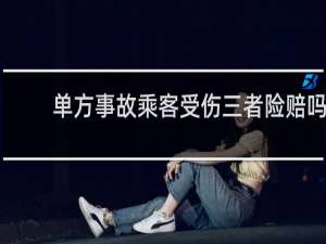 单方事故乘客受伤三者险赔吗