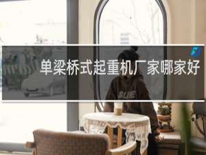 单梁桥式起重机厂家哪家好
