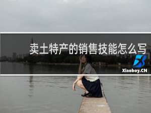 卖土特产的销售技能怎么写