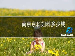 南京京科妇科多少钱