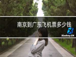 南京到广东飞机票多少钱