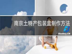 南京土特产包装盒制作方法
