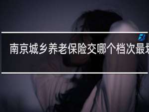 南京城乡养老保险交哪个档次最划算