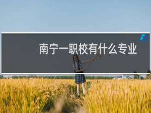 南宁一职校有什么专业