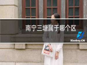 南宁三塘属于哪个区