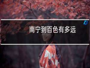南宁到百色有多远