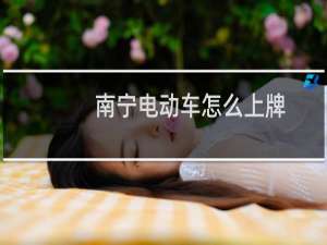 南宁电动车怎么上牌