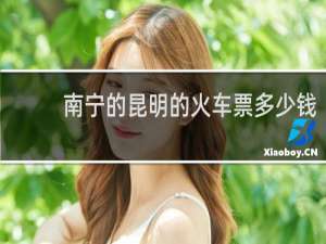 南宁的昆明的火车票多少钱