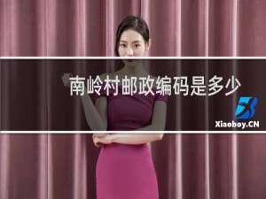 南岭村邮政编码是多少