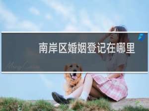 南岸区婚姻登记在哪里