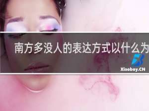 南方多没人的表达方式以什么为主