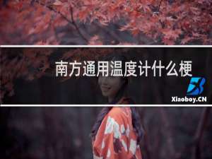 南方通用温度计什么梗
