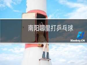 南阳哪里打乒乓球