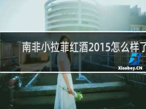 南非小拉菲红酒2015怎么样了