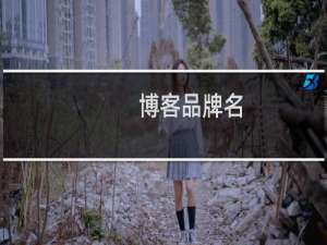 博客品牌名