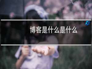 博客是什么是什么