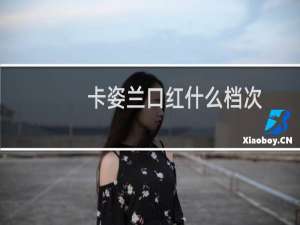 卡姿兰口红什么档次