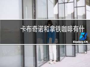 卡布奇诺和拿铁咖啡有什么区别