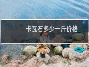 卡瓦石多少一斤价格