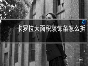 卡罗拉大面积装饰条怎么拆